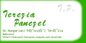 terezia panczel business card